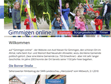 Tablet Screenshot of gimmigen-online.de